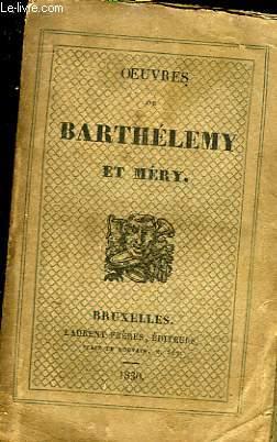 Bild des Verkufers fr OEUVRES DE BARTHELEMY ET MERY zum Verkauf von Le-Livre