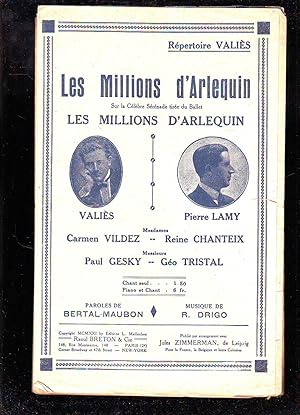 LES MILLIONS D'ARLEQUIN : Sur La Célèbre Sérénade Tirée Du Ballet Les Millions d'Arlequin : Parol...