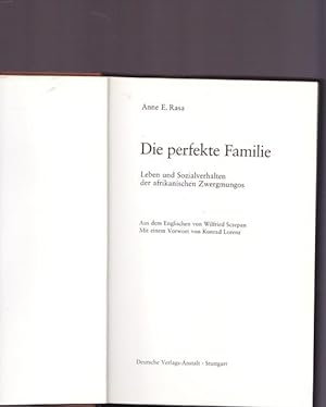 Seller image for Due perfekte Familie. Leben und Sozialverhalten der afrikanischen Zwergmungos. for sale by Ant. Abrechnungs- und Forstservice ISHGW