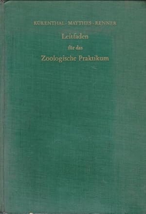 Seller image for Leitfaden fr das Zoologische Praktikum. for sale by Ant. Abrechnungs- und Forstservice ISHGW