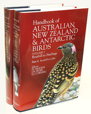 Immagine del venditore per Handbook of Australian, New Zealand and Antarctic birds: Boatbill to Starlings [HANZAB, volume seven]. venduto da Andrew Isles Natural History Books