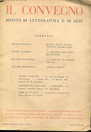 CINEMA LIBERTY (alla signora Emilia Ca' Zorzi), Milano, Il convegno editoriale, 1926