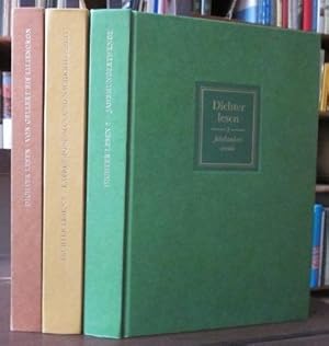 Imagen del vendedor de Dichter Lesen. Band 1: Von Gellert bis Liliencron. Band 2: Jahrhundertwende. Band 3: Vom Expressionismus in die Weimarer Republik. a la venta por Antiquariat Roland Ggler