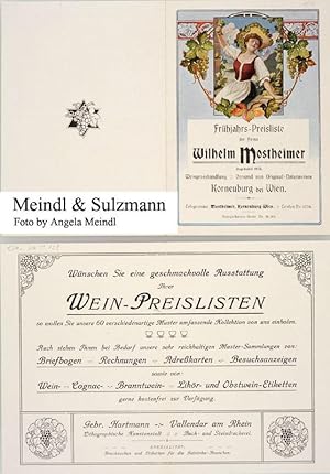 2 Werbeprospekte mit unterschiedlicher Darstellung: Frühjahrs-Preisliste Wilhelm Mostheim. Gegrün...