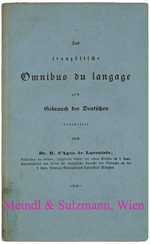 Das französische Omnibus du langage zum Gebrauch der Deutschen.