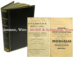 Novum Testamentum Graece et Latinae. Ex recensione Knappiana adiectis variis Griesbachii et Lachm...