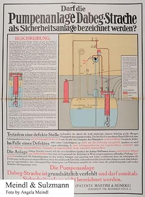 1 farbiges Reklameplakat: Darf die Pumpenanlage Dabeg-Strache als Sicherheitsanlage bezeichnet we...