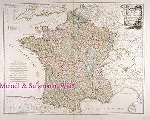 Image du vendeur pour Kolor. orig. Kupferstich-Karte aus Franz Johann Joseph von Reilly: Grosser Deutscher Atlas. Gestochen von Ant. Amon mis en vente par Antiquariat MEINDL & SULZMANN OG