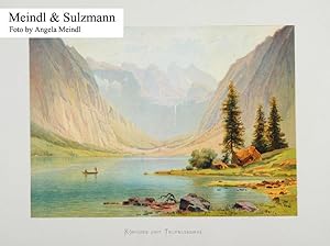 Orig. Chromolithographie aus C. P. C. Köhler und Max Haushofer: Die Salzburger Alpen.