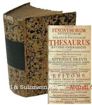 Novus synonymorum epithetorum et phrasium poeticarum thesaurus latino-germanicus, ex quo facilior...