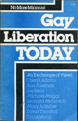 Immagine del venditore per Gay Liberation Today An Exchange of Views venduto da Leaf and Stone Books