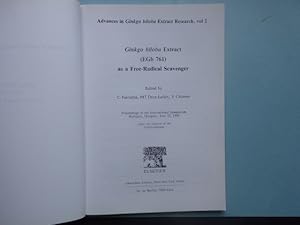 Seller image for Ginkgo Biloba Extract (Egb 761) as a Free-Radical Scavenger (Advances in Ginkgo Biloba Extract Research, vol 2). Proceedings of the International Symposium Budapest, Hungary, June 12, 1992. for sale by Antiquariat Heinzelmnnchen