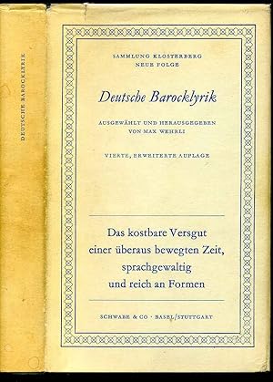 DEUTSCHE BAROCKLYRIK. Auswahl und Nachwort von Max Wehrli. Vierte, Erweiterte Auflage.