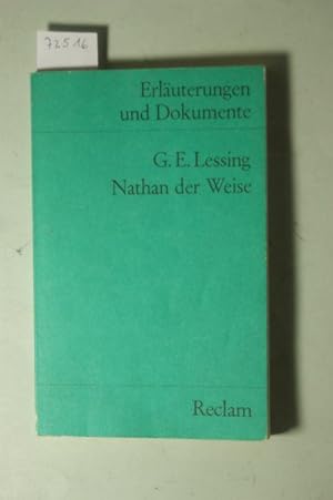 Erläuterungen und Dokumente zu Gotthold Ephraim Lessing: Nathan der Weise