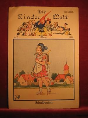 Imagen del vendedor de Die Kinderwelt. Jahrgang 1929, Heft Nr. 8. a la venta por Wolfgang Kohlweyer