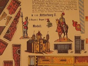 Modellbaubogen M 116: Ritterburg. (auf 2 Bogen)