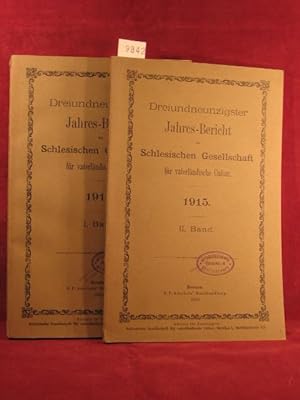 Dreiundneunzigster ( 93. ) Jahres-Bericht der Schlesischen Gesellschaft für vaterländische Cultur...