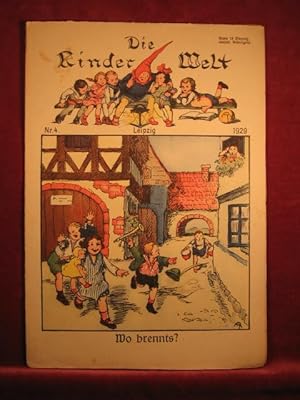 Imagen del vendedor de Die Kinderwelt. Jahrgang 1929, Heft Nr. 4. a la venta por Wolfgang Kohlweyer