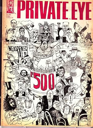 Seller image for Private Eye. Magazine. No. 500. Friday 13 FEBRUARY 1981. for sale by SAVERY BOOKS