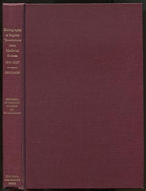 Bild des Verkufers fr Bibliography of English Translations from Medieval Sources, 1943-1967 zum Verkauf von Between the Covers-Rare Books, Inc. ABAA
