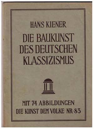 Die Baukunst des deutschen Klasszismus