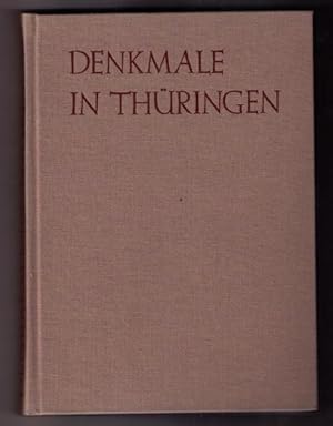 Denkmale in Thüringen mit etwas beschädigten farbigen Originalumschlag