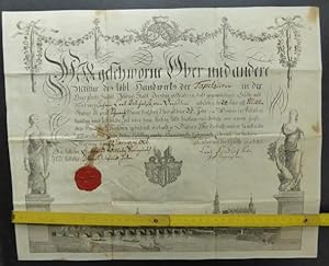 Meister des löblichen Handwerks der Tapetzier ( orginaler Tapezierer - Meisterbrief von 1806 )