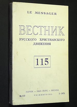 Bild des Verkufers fr Vestnik: Russkogo Khristianskogo Dvizheniya (No. 115, 1 - 1975) zum Verkauf von Boyd Used & Rare Books