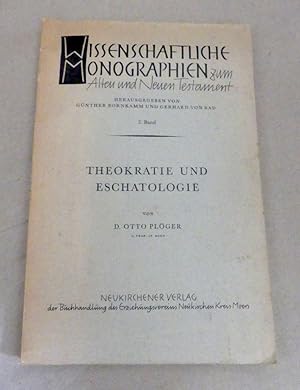 Immagine del venditore per Theokratie und Eschatologie. venduto da Antiquariat Maralt