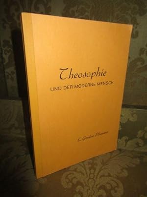 Seller image for Theosophie und der moderne Mensch. for sale by Antiquariat Maralt