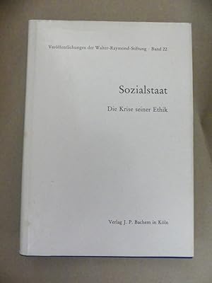 Seller image for Sozialstaat. Die Krise seiner Ethik. 21. Kolloquium Mnchen, 14. bis 16. Mrz 1983. for sale by Antiquariat Maralt
