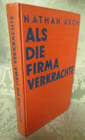 Imagen del vendedor de Als die Firma verkrachte. - Aus dem Englischen von Hermynia zur Mhlen. a la venta por Antiquariat Maralt