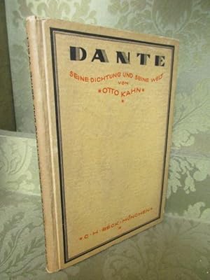 Immagine del venditore per Dante. Seine Dichtung und seine Welt. venduto da Antiquariat Maralt