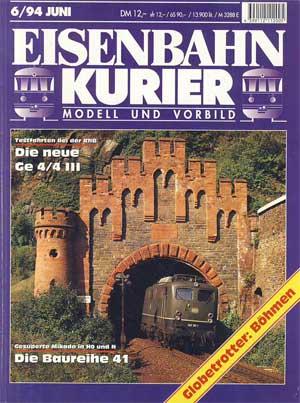 Eisenbahn Kurier. Vorbild und Modell. 6/94. Nr. 261.