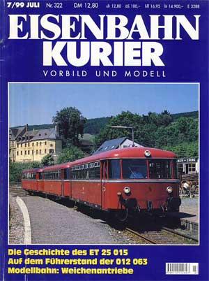 Eisenbahn Kurier. Vorbild und Modell. Heft Nr. 322. 7/99.