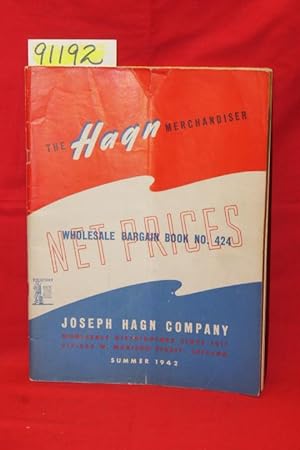 Image du vendeur pour The Hagn Merchandiser, Wholesale Bargain Book No. 424 Summer 1942 mis en vente par Princeton Antiques Bookshop