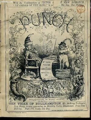 Bild des Verkufers fr PUNCH OR THE LONDON CHARIVARI - N1469 - VOLUME THE FIFTY-SEVENTH - SEPTEMBER 4, 1869 - make yourselves happy, a cure for railway cruelty, more happy thoughts, no more morphia. zum Verkauf von Le-Livre