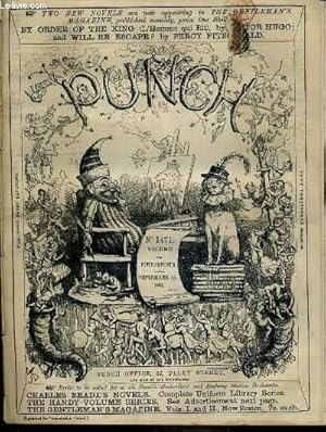 Bild des Verkufers fr PUNCH OR THE LONDON CHARIVARI - N1471 - VOLUME THE FIFTY-SEVENTH - SEPTEMBER 18, 1869 - caution to trespassers !, more happy thoughts, our sea-side swindle, sic vos non vobis, big bogey in ireland, worcester sauce, recent cruelty to animals. zum Verkauf von Le-Livre