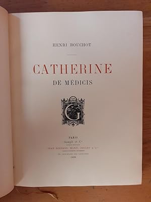 Seller image for CATHERINE DE MEDICIS. for sale by Librairie Sainte-Marie