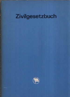 Bild des Verkufers fr Zivilgesetzbuch der Deutschen Demokratischen Republik zum Verkauf von Andrea Ardelt