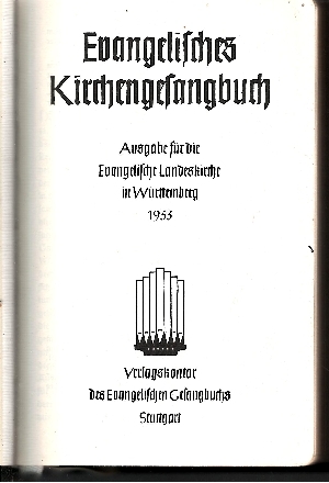Evangelisches Gesangbuch Ausgabe für die Evangelische Landeskirche in Württemberg mit Predigttexten