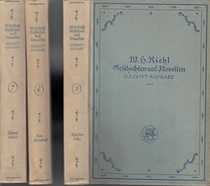 W. H. Riehls Geschichten und Novellen Band 5, 6, 7 3 Bücher