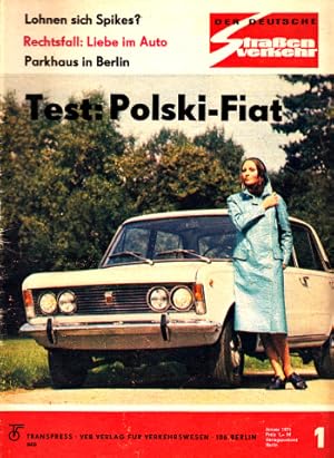 Bild des Verkufers fr Der deutsche Straenverkehr - Zeitschrift fr Verkehr und Wirtschaft - Hefte 1, 2, 3, 4, 7, 8, 9, 10/1971 8 Hefte zum Verkauf von Andrea Ardelt