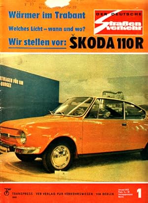 Bild des Verkufers fr Der deutsche Straenverkehr - Zeitschrift fr Verkehr und Wirtschaft - Hefte 1, 2, 3, 4, 5, 6, 7, 8, 9, 10, 11, 12/1972 12 Hefte zum Verkauf von Andrea Ardelt