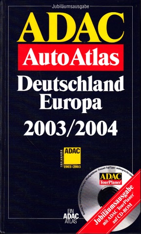 ADAC Auto Atlas Deutschland Europa 2003/2004 ohne CD-ROM
