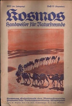 Image du vendeur pour Kosmos - Handweiser fr Naturfreunde Heft 12 (Dezember) 1927 mis en vente par Andrea Ardelt
