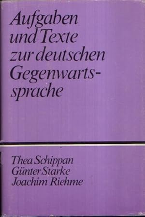 Bild des Verkufers fr Aufgaben und Texte zur deutschen Gegenwartssprache zum Verkauf von Andrea Ardelt