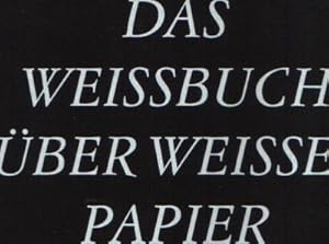 Das Weißbuch über weißes Papier