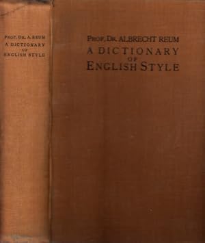 Bild des Verkufers fr A Dictionary of English Style zum Verkauf von Andrea Ardelt