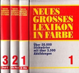 Seller image for Neues grosses Lexikon in Farbe - Das aktuelle farbige Universallexikon in 3 Bnden ber 50.000 Stichwrter mit 3.500 Abbildungen for sale by Andrea Ardelt